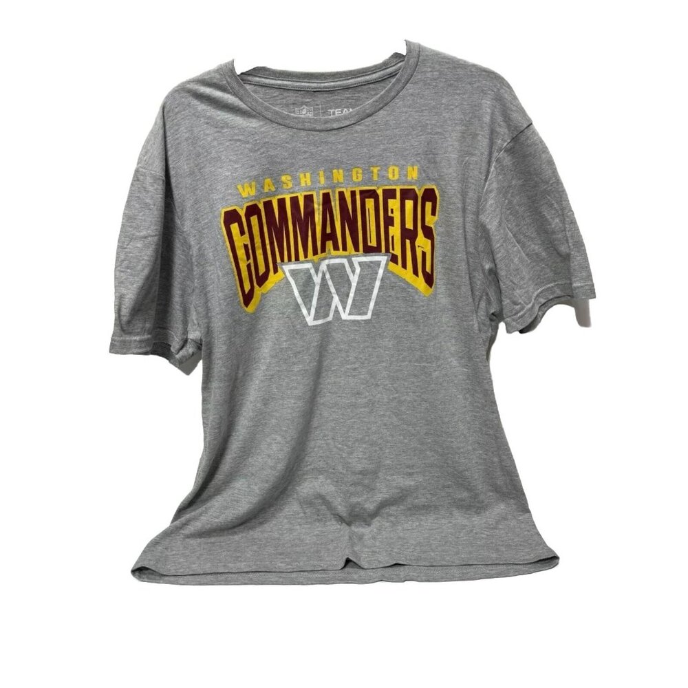 Washington Commanders T-Shirt Football NFL Gray Graphic Tee, GUC Size Large